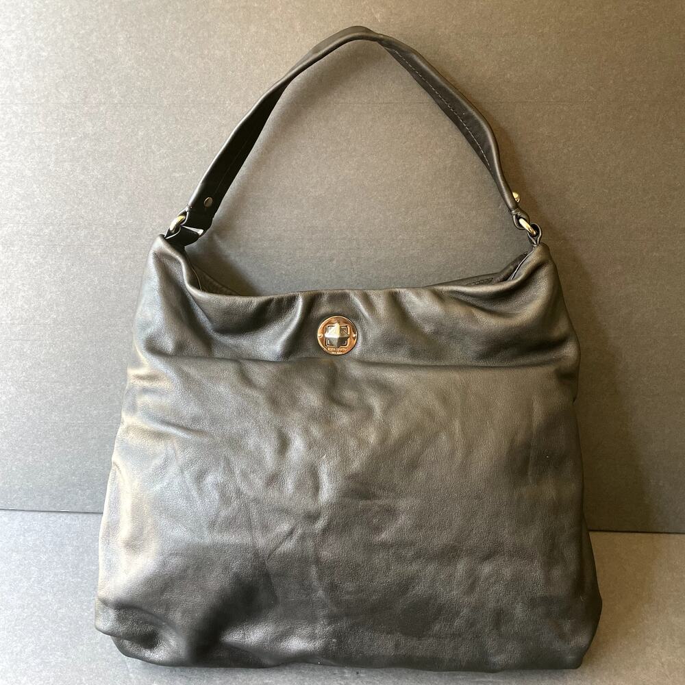 Kate Spade Natia Sutton Place Black Leather Shoulder Bag Purse